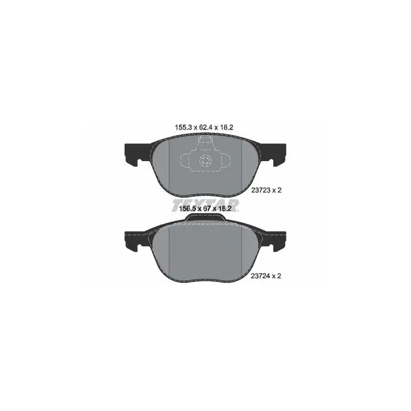 Set placute frana disc TEXTAR 2372301