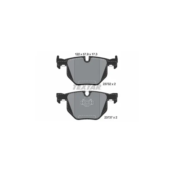 Set placute frana disc TEXTAR 2373201