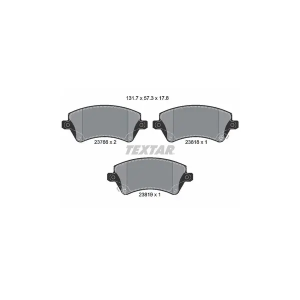 Set placute frana disc TEXTAR 2376601