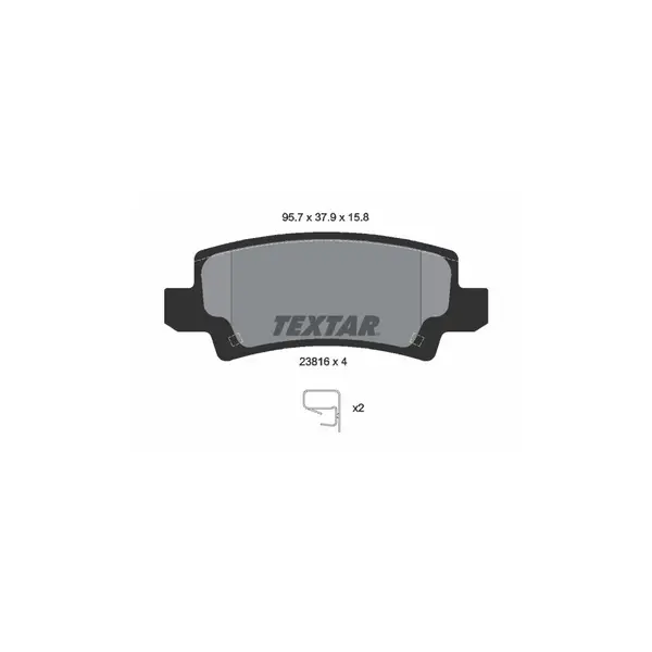 Set placute frana disc TEXTAR 2381601