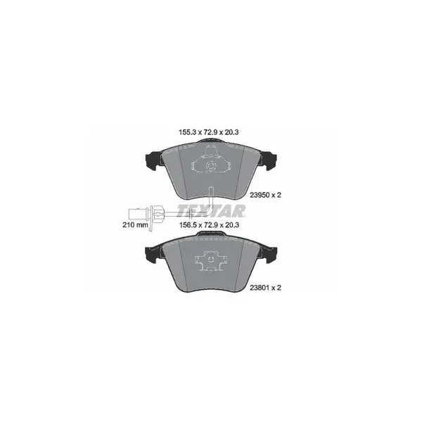 Set placute frana disc TEXTAR 2395001