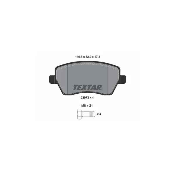 Set placute frana disc TEXTAR 2397301
