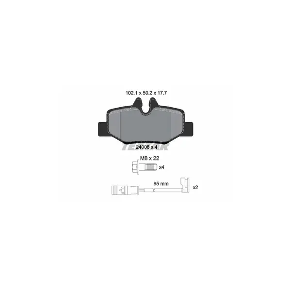 Set placute frana disc TEXTAR 2400801