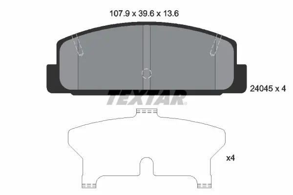 Set placute frana disc TEXTAR 2404501