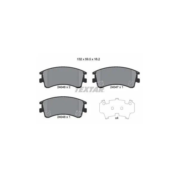 Set placute frana disc TEXTAR 2404601