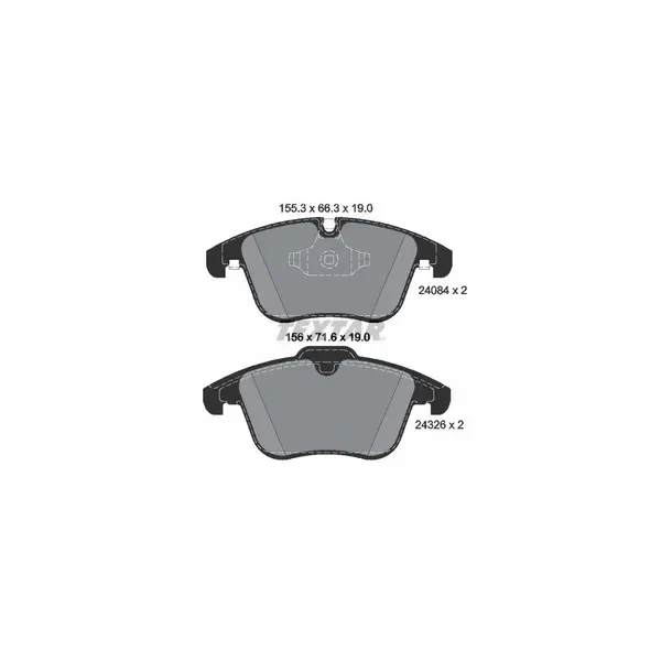 Set placute frana disc TEXTAR 2408401