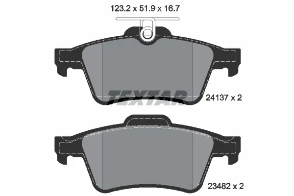 Set placute frana disc TEXTAR 2413701