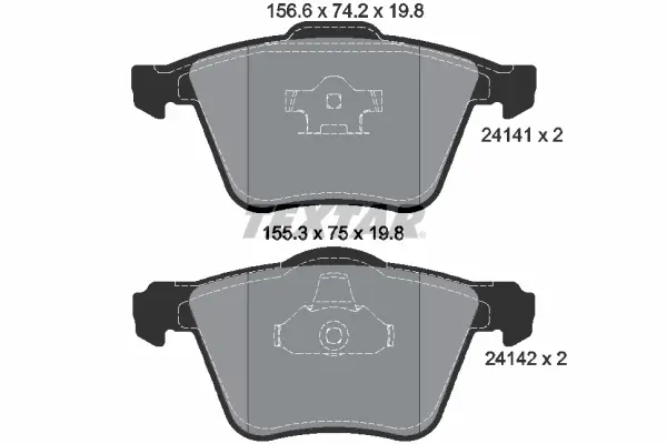 Set placute frana disc TEXTAR 2414101