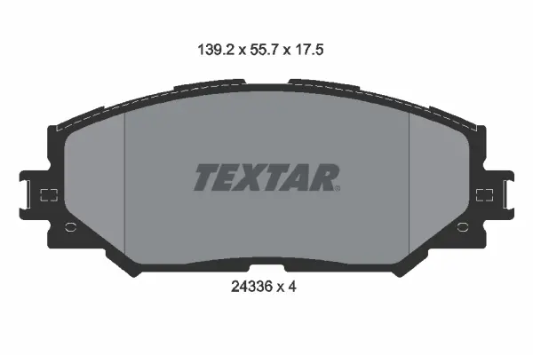 Set placute frana disc TEXTAR 2433601