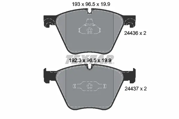 Set placute frana disc TEXTAR 2443601