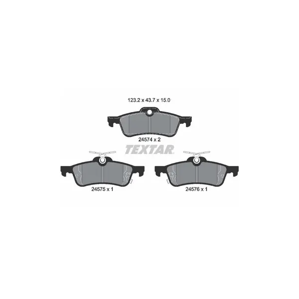 Set placute frana disc TEXTAR 2457401