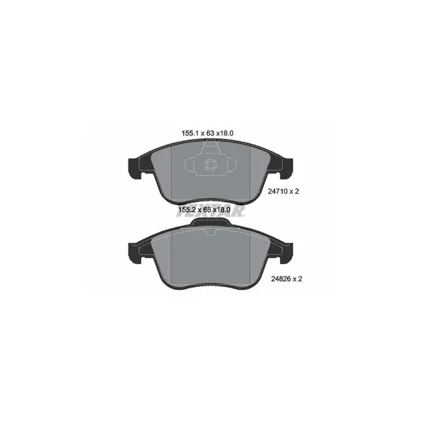 Set placute frana disc TEXTAR 2471001