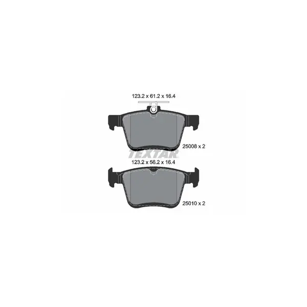 Set placute frana disc TEXTAR 2500801