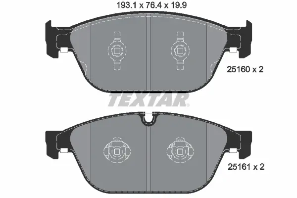 Set placute frana disc TEXTAR 2516002