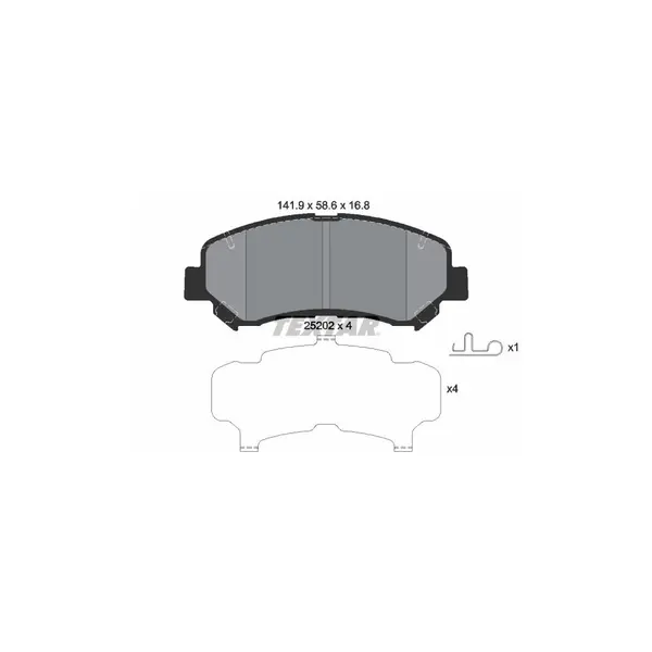 Set placute frana disc TEXTAR 2520201