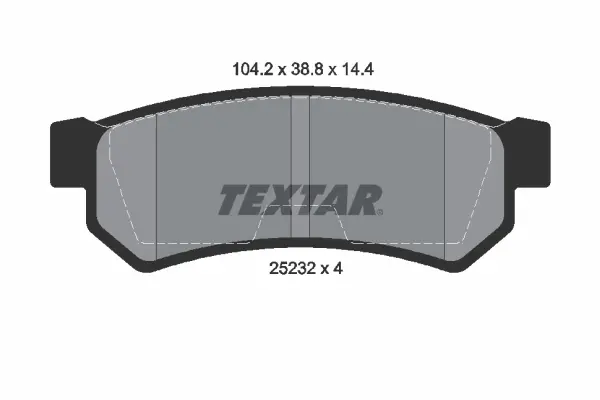 Set placute frana disc TEXTAR 2523201