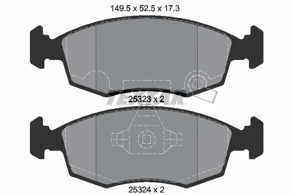 Set placute frana disc TEXTAR 2532301