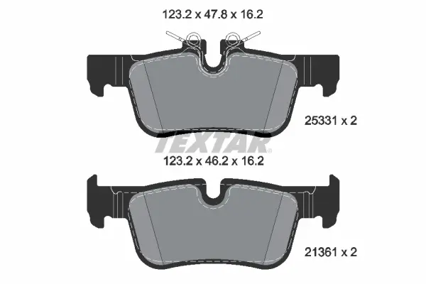 Set placute frana disc TEXTAR 2533101