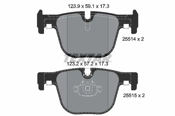 Set placute frana disc TEXTAR 2551401