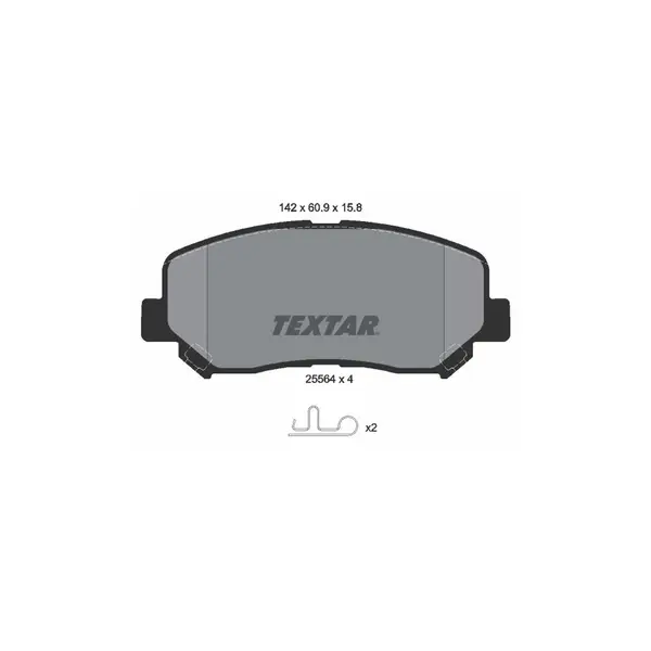 Set placute frana disc TEXTAR 2556401