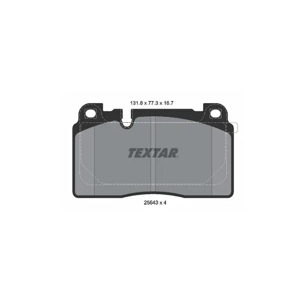 Set placute frana disc TEXTAR 2564305