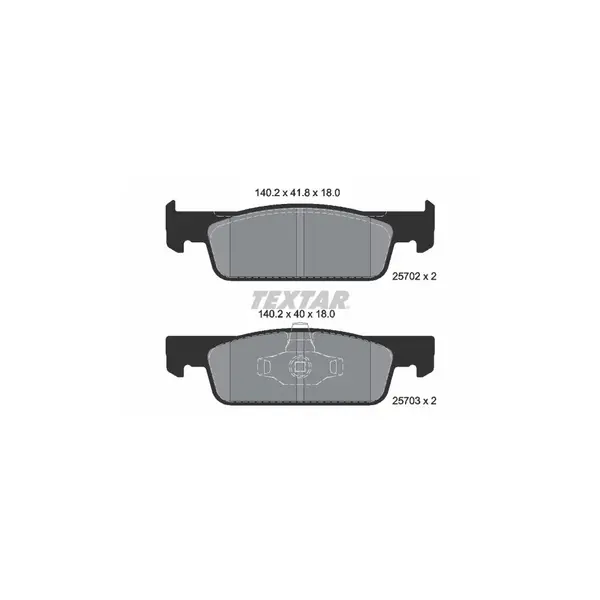 Set placute frana disc TEXTAR 2570201