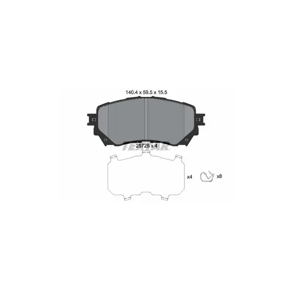 Set placute frana disc TEXTAR 2572501