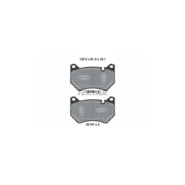 Set placute frana disc TEXTAR 2619601
