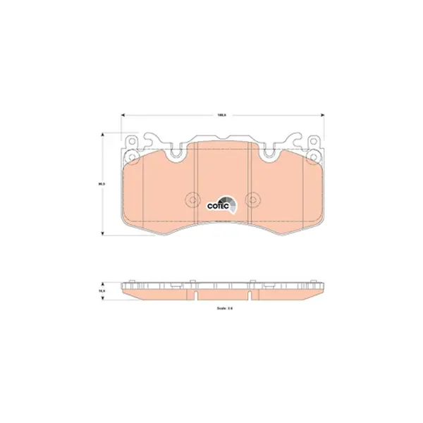 Set placute frana disc TRW GDB1834