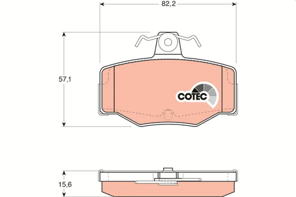 Set placute frana disc TRW GDB3092