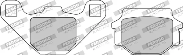 set placute frana,frana disc FERODO FDB314EF