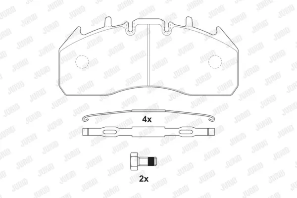 set placute frana,frana disc JURID 2917409560