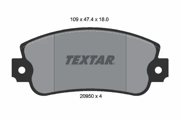 set placute frana,frana disc TEXTAR 2095005