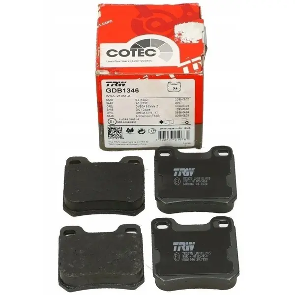 Set Placute Frana Spate Trw Opel Calibra 1990-1997 GDB1346