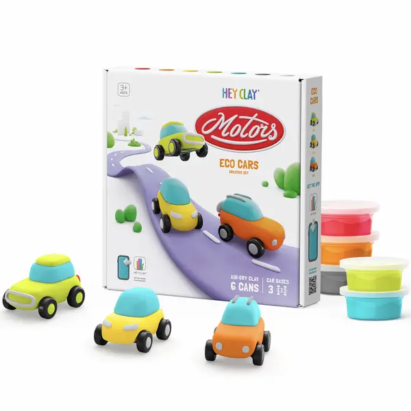 Set plastilina - Motors - Eco Cars | Hey Clay