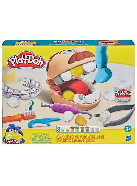Set Plastilina Play-Doh Drill'n Fill Dentist (F1259)