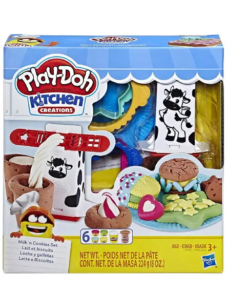 Set Plastilina Play-Doh Kitchen Creations Milk & Cookies (E5471)