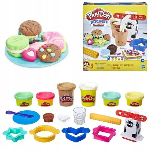 Set Play-Doh Kitchen Creations, 6 tuburi, accesorii