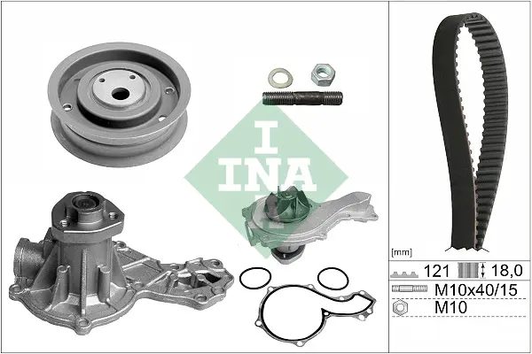 Set pompa apa + curea dintata potrivit AUDI 100 C2, 100 C3, 80 B2, 80 B3, 80 B4, COUPE B2, COUPE B3; SEAT CORDOBA, CORDOBA VARIO, IBIZA II, INCA, TOLEDO I; VW CADDY I, CADDY II 1.3-2.0 08.76-