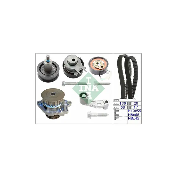 Set pompa apa + curea dintata Schaeffler INA 530 0089 31