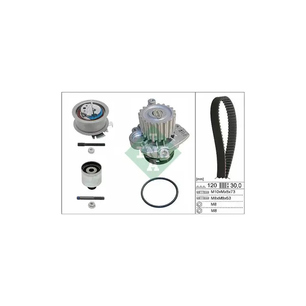Set pompa apa + curea dintata Schaeffler INA 530 0201 33