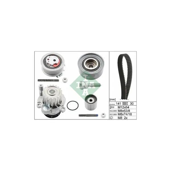 Set pompa apa + curea dintata Schaeffler INA 530 0463 30