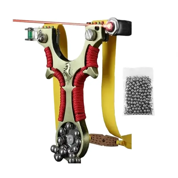 Set prastie cu laser, boloboc si 100 bile metalice 6 mm, DEPOX , 12 cm, Metal