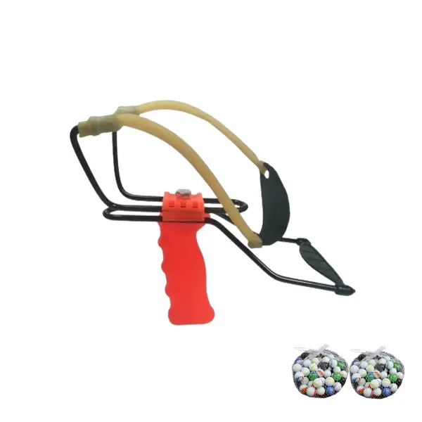Set prastie profesionala cu suport si 100 bile sticla, DEPOX , 20 cm, portocaliu