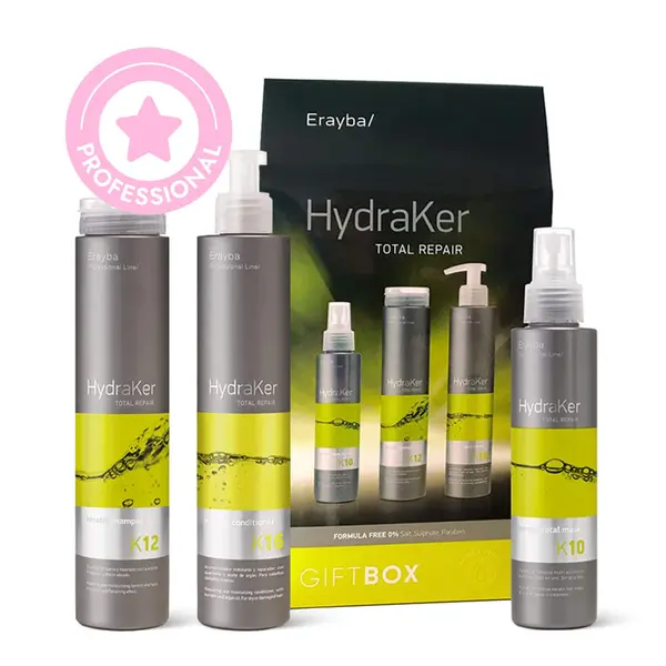 Set Profesional de Ingrijire a Parului cu Keratina Erayba HydraKe