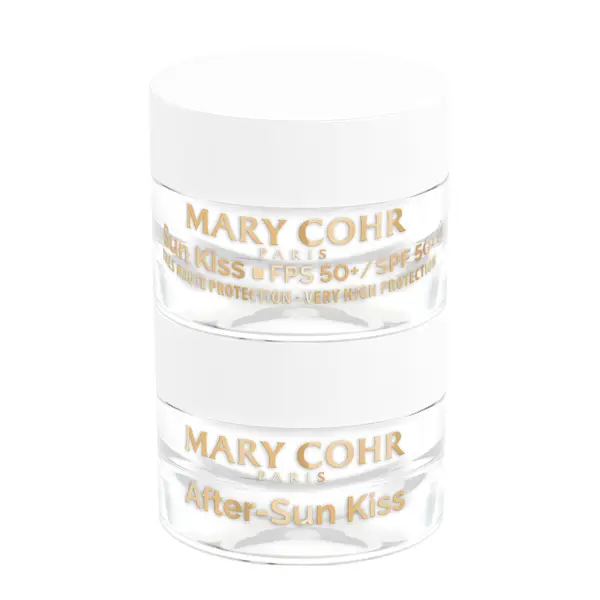 Set protectie si reparare buze Mary Cohr Duo Kiss Sun + After Sun SPF50 2x7 ml