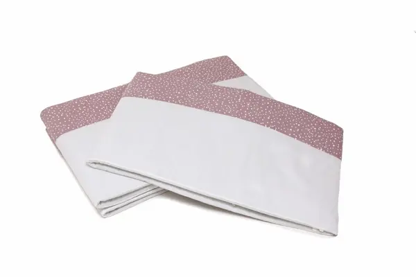 Set protectii patut KidsDecor din bumbac Marshmellow spots 60x120 cm