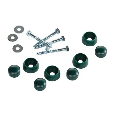Set protectii si suruburi pentru spatii de joaca sau Bara de tumbe, Verde