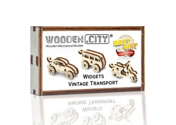 Set puzzle mecanic 3D - Transport Vintage (3 buc)