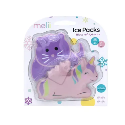 Set racitor pentru sac termic Melii - Unicorn si pisoi, 2 buc.